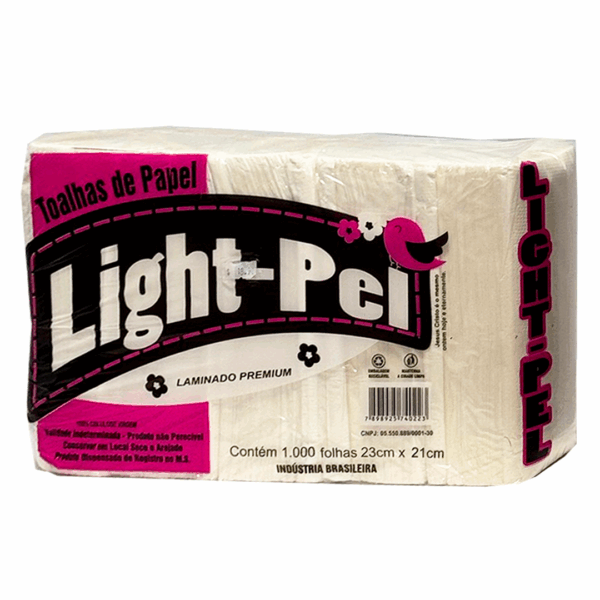 TOALHA INTERFOLHAS EXT LX PCT 1000F LAMINADO 20X21 LIGHT-PEL - Image 2
