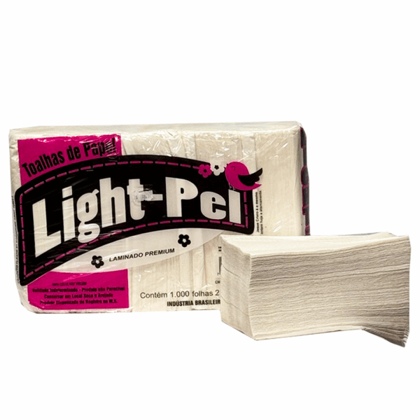 TOALHA INTERFOLHAS EXT LX PCT 1000F LAMINADO 20X21 LIGHT-PEL